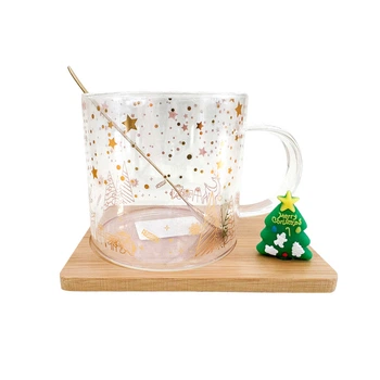 Кружка с ложкой на подставке Limited Edition NY Santa B060703 280 мл