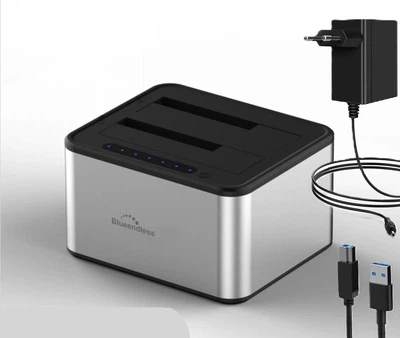 Док станція Blueendless HD07 для HDD SSD 2.5" 3.5" SATA III USB3.0 з функцією клонування