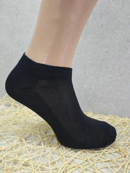 Носки женские короткие летние 013S Black, 36-40р. Черные