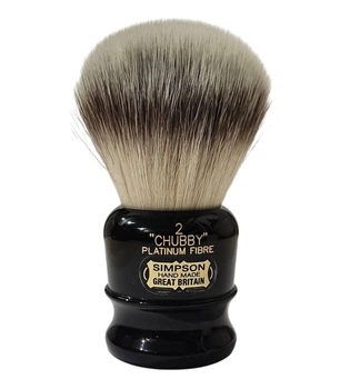 Помазок для гоління Simpson Chubby 2 Platinum Synthetic Fibre Luna