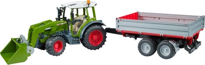 Набір іграшковий Bruder Трактор Fendt Vario 211 з переднім навантажувачем та причепом (2182_5)