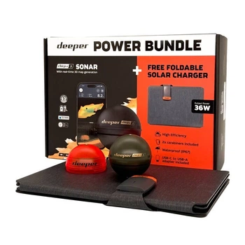 Эхолот Deeper Smart Sonar Chirp+ 3 + крышка + солнечная панель