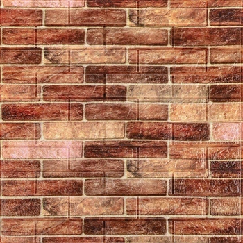 Панель стінова 3D 700мм*770мм*2мм BROWN (D) 3DPanda-1910