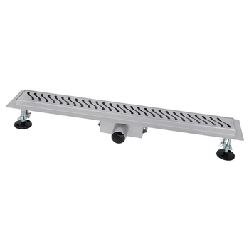 IT02-FT09/800 ITAL Душовий трап 800 мм, комбінований гідрозатвор Brushed nickel (блістер) {5/1}