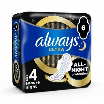 Прокладки гигиенические Always Ultra Safe Night Single 6 шт