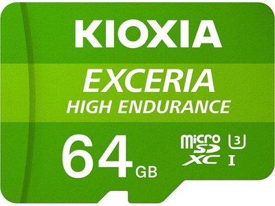 Карта пам'яті Kioxia microSDXC Exceria High Endurance 64GB (LMHE1G064GG2)