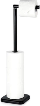 Stojak na papier toaletowy Vilde 56 cm Czarny (5904316491901)