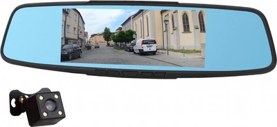 Видеорегистратор Atrix JS-X7000 Full HD Smart Mirror Dual Cam Black (x7000b)