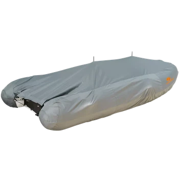 Тент транспортировочный Kolibri 33.043.35 темно-серый водонепроницаемый для лодок 370-400 см с резиновыми рем