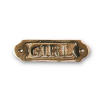 Табличка Azur Marine Girl латунная Новая