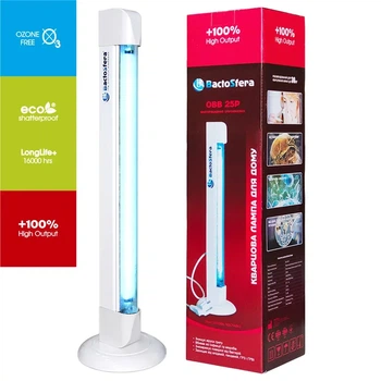 Бактерицидный облучатель BactoSfera OBB 25P ECO +100% белый 25W безозоновая лампа (BS 25W T8/G13-ECO HO)