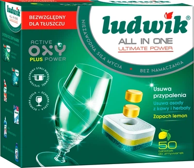 Kapsułki do zmywarki Ludwik Profi All in One Lemon 50 szt (5900498018912)