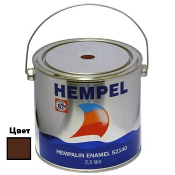 Фарба Hempel HEMPALIN ENAMEL коричнева 2.5 л атмосферостійке покриття для сталевих і дерев'яних конструкцій (52140-64460/2,5)