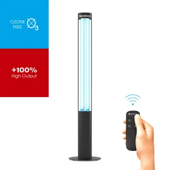 Бактерицидный облучатель BactoSfera 360° U60 Black 60W с пультом и таймером (RC-TIMER)