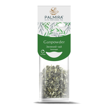 Зелений чай Palmira "Ганпаудер" (Ganpowder) – 10 шт.