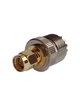 Переходник (коннектор) антенный UHF female (SO-239) – SMA male, для радиосвязи и антенн