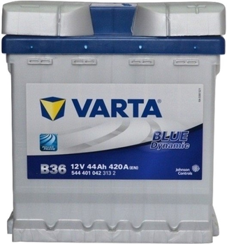 Автомобильный аккумулятор Varta Blue Dynamic 44Ah Ев (-/+) B36 (420EN) (544401042)