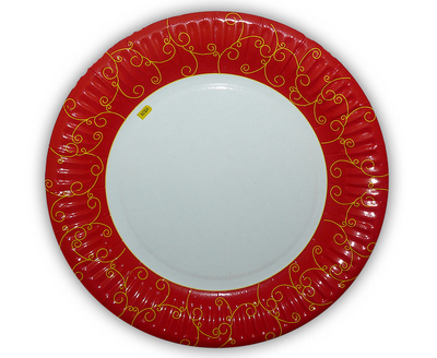 Бумажные тарелки KOZA Style ламинированные Праздничные 18 см 10шт