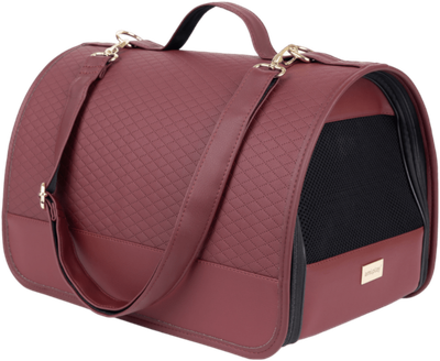Torba transportowa dla psów Amiplay New York L Bordowa (5907563304505)