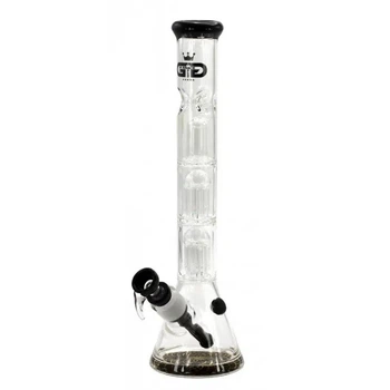 Бонг стеклянный Grace Glass Black Triple Tree-Arm Percolator 50 см боросиликатное стекло