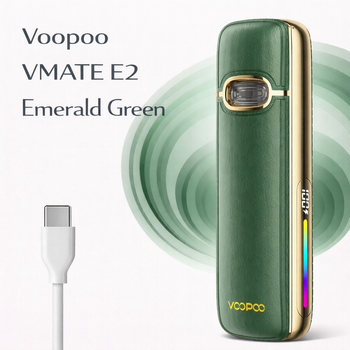 Многоразовая Pod-система Voopoo Vmate E2 Emerald Green вейп вупу вимейт е2 1500мАч 30Вт зеленый