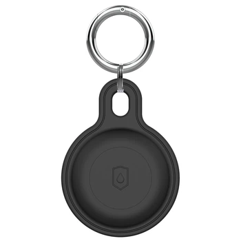 Силиконовый чехол , брелок , Air Tag / AirTag . Черный цвет