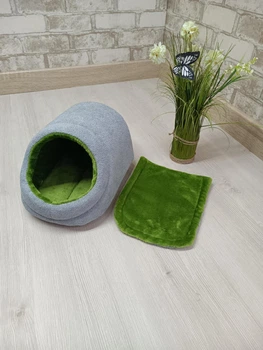 Будинок для морських свинок, шиншил, гризунів Animals_joy Норка S 18*24 см (133)