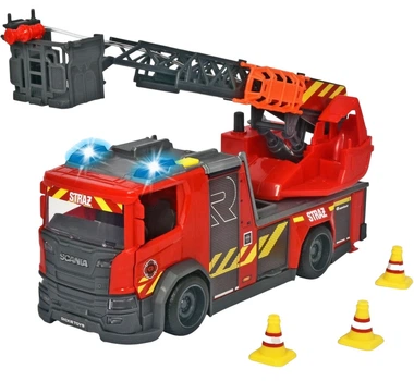 Пожежна машина Dickie Toys SOS Scania зі світлом і звуком 3719014 (4006333066887)