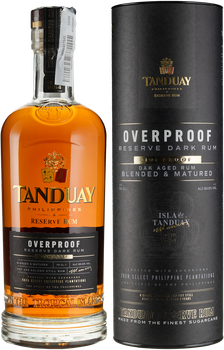 Ром Tanduay Overproof Reserve Dark Rum 0.7 л 50.5% в тубусі (2021001149466)