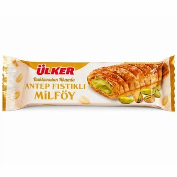 Листкове тістечко Ulker з фісташковим кремом - 28 g