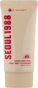 Сонцезахисний крем K-Secret Seoul 1988 Sun: Pine Tree + Ceramide SPF50+ 50 мл (8809695240492)