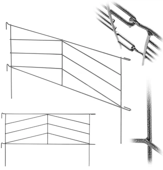 Stalowe ogrodzenie ogrodowe Kadax Linz 99 cm (K10697)