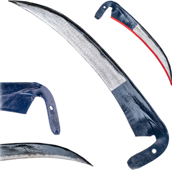 Kosa ogrodowa metalowa Kadax Civita 80 cm Niebieska (K3492)