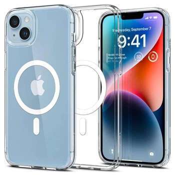 Чехол панель Spigen OEM GC Ultra Hybrid Crystal with MagSafe MagFit для Apple iPhone 14 / iPhone 13 Transparent