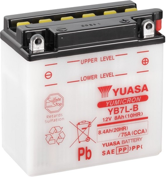 Мото аккумулятор Yuasa 12V 8.4Ah YuMicron Battery YB7L-B (сухозаряжений) (YB7L-B)