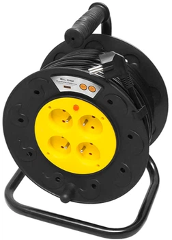 Подовжувач мережевий Blow PR-61 4-розетковий з заземленням 30 м барабан PCV (5900804141686)