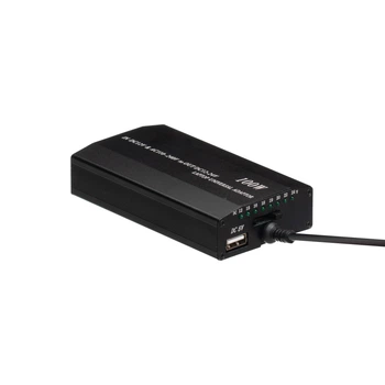 Универсальное зарядное устройство для ноутбука, 100w, 8 Pin, Авто Адаптер, Черный