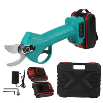 Аккумуляторный садовый секатор 2.0Ah 24V 25 мм Crafting tools с 2 батареями, зарядным устройством, в кейсе