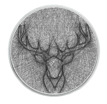 Картина нитками ArtLover Олень string art 45 см