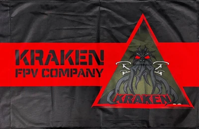 Флаг KRAKEN FPV Company 600х900 мм