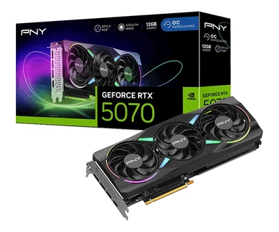 Відеокарта PNY GeForce RTX 5070 ARGB EPIC-X RGB Overclocked Triple Fan (VCG507012TFXXPB1-O) (EU)