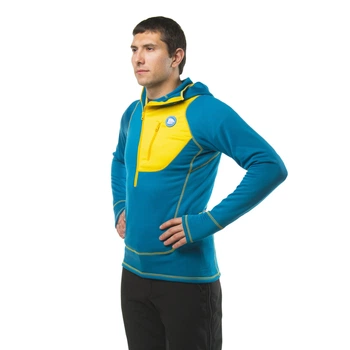 Кофта GJ-Hoody бирюзовый-желтый M