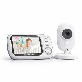 Беспроводная видеоняня с LCD экраном 8.89 см, HD 720P, ночным видением, датчиком температуры, колыбельными и двусторонней связью
