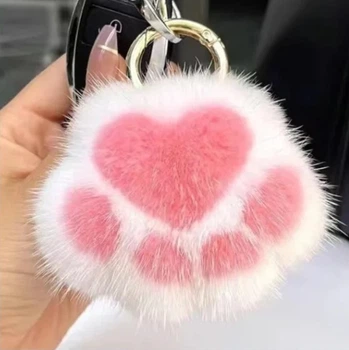 Плюшевий брелок игрушка Кошачья лапка Kawaii Мягкая подвеска подушка антистресс подарок для детей и взрослых