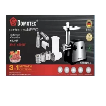 Мясорубка 3в1 с соковыжималкой и терками 4500W DOMOTEC MS-2027