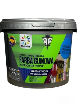 Резиновая краска для крыш Colorina 3,6 кг (RAL 5015 ярко-голубая)