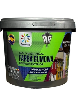 Резиновая краска для крыш Colorina 3,6 кг (RAL 8017 коричневая)