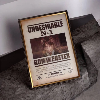 Постер 3D в рамке «Undesirable» Гарри Поттер - Стерио-варио Размер А4