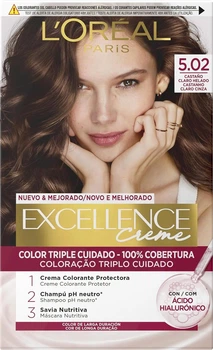 Стойкая крем-краска для волос L'Oreal Paris Excellence Creme № 5.02 (Обольстительный Каштан)