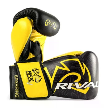 Боксерские перчатки Rival RFX-Guerrero Sparring Gloves P4P Edition 16 унций Black/Yellow (RFX-G-SPAR-P4P-Black/Yellow-16oz)